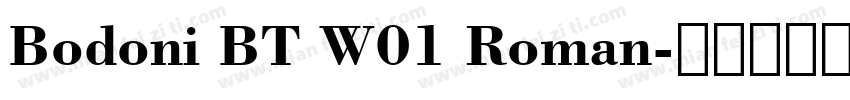 Bodoni BT W01 Roman字体转换